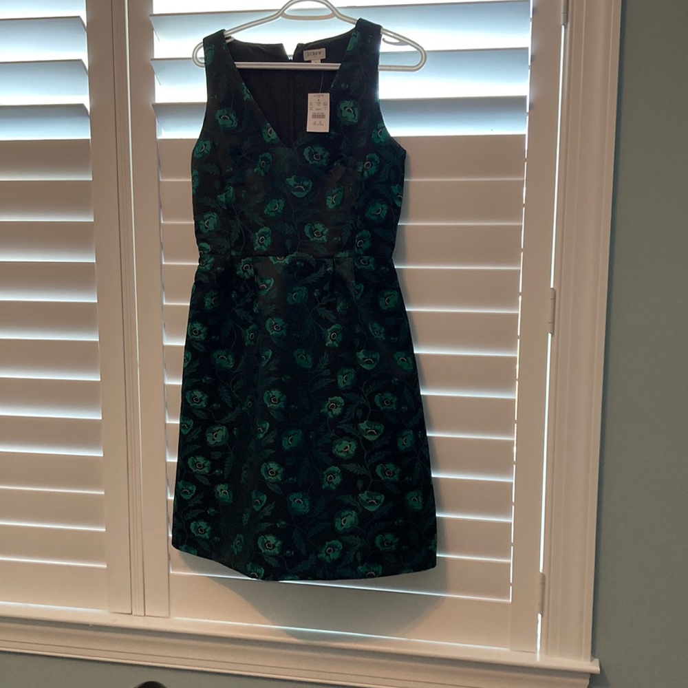 J crew dress, appropriate for wedding, jacquard material